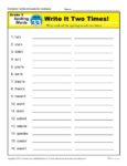3rd Grade Spelling Words Week 33 – K12Reader Spelling Curriculum