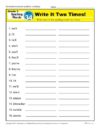 Third Grade Spelling Words List – Week 34