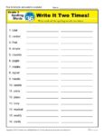 3rd Grade Spelling Words Week 36 – K12Reader Spelling Curriculum