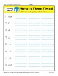 1st Grade Spelling Words Week 13 - K12Reader Spelling Curriculum
