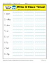 First Grade Spelling Words List – Week 22 (List A-22)