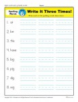 1st Grade Spelling Words Week 6 - K12Reader Spelling Curriculum