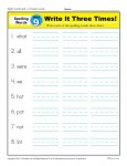 1st Grade Spelling Words Week 9 - K12Reader Spelling Curriculum