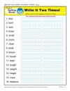 Second Grade Spelling Words List – Week 10
