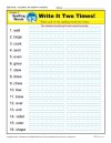 Second Grade Spelling Words List – Week 12