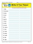 2nd Grade Spelling Words Week 13 – K12Reader Spelling Curriculum