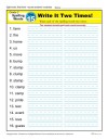 Second Grade Spelling Words List – Week 15