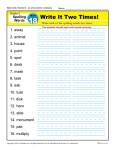2nd Grade Spelling Words Week 18 – K12Reader Spelling Curriculum