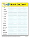 Second Grade Spelling Words List – Week 20