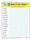 Second Grade Spelling Words List – Week 21
