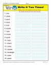 Second Grade Spelling Words List – Week 25