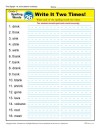 Second Grade Spelling Words List – Week 26