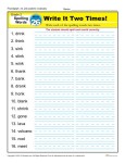 2nd Grade Spelling Words Week 26 – K12Reader Spelling Curriculum