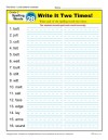 Second Grade Spelling Words List – Week 28