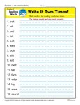 2nd Grade Spelling Words Week 28 – K12Reader Spelling Curriculum