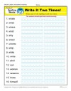 Second Grade Spelling Words List – Week 29