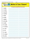 Second Grade Spelling Words List – Week 30