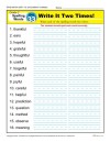 Second Grade Spelling Words List – Week 33