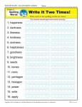 2nd Grade Spelling Words Week 34 – K12Reader Spelling Curriculum