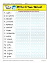 Second Grade Spelling Words List – Week 35