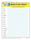 Second Grade Spelling Words List – Week 6
