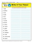 2nd Grade Spelling Words Week 7 – K12Reader Spelling Curriculum