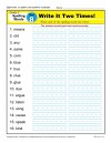 Second Grade Spelling Words List – Week 8
