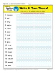 2nd Grade Spelling Words Week 8 – K12Reader Spelling Curriculum
