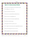 Spot It: Unnecessary Words