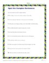 Spot the Complex Sentences