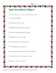 Which Sentences Have an Indirect Object? Printable Worksheet