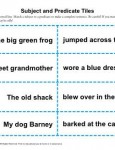 Subject and Predicate Worksheet Activity - Tiles