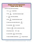 Subject Verb Agreement Worksheet Activity - Be, Do, Go