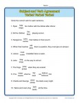 Subject Verb Agreement Worksheet Activity - Verbs, Verbs, Verbs!