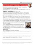 Printable Reading Worksheet - Susan B. Anthony and the Right to Vote