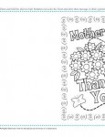 Printable Mother's Day Thank You Card Coloring Activity