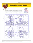 Thanksgiving Activity - Thankful Maze