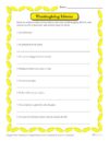 Thanksgiving Idioms Worksheet Activity