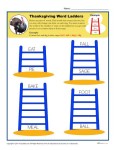 Thanksgiving Word Ladder Activity
