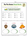 The Five Senses Words Activity: Sound