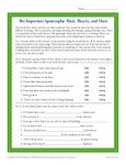 Free, Printable Apostrophe Worksheet - Their, They're and There