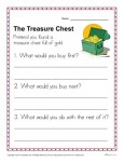 Kindergarten Writing Prompt- The Treasure Chest