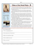 Native American Activity - Tribes of the Great Plains