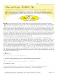 Reading Comprehension Worksheet - Mark Twain and The Gilded Age