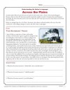 Understanding the Author’s Language: Across the Plains