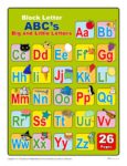 Upper and Lowercase Block Letters Chart