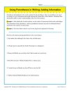 Using Parentheses in Writing: Adding Information