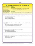 Writing Practice Worksheet - Using the slash