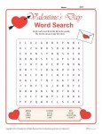 Printable Valentine's Day Word Search Activty