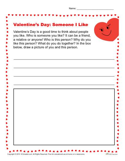 Free, Printable Valentine's Day Activity - Draw a Picture